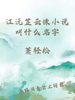 江沅芷云谏小说叫什么名字