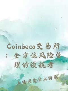 Coinbeco交易所：全方位风险管理的领航者