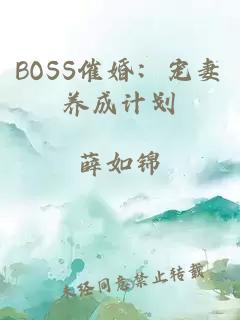 BOSS催婚：宠妻养成计划