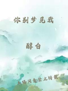 你别梦见我