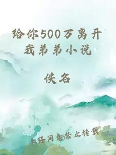 给你500万离开我弟弟小说